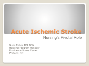 Acute Ischemic Stroke - INHS Health Training