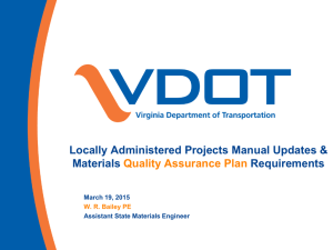 VDOT PowerPoint Template - Virginia Department of Transportation