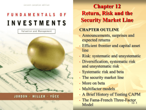 Chapter 1 A Brief History of Risk and Return