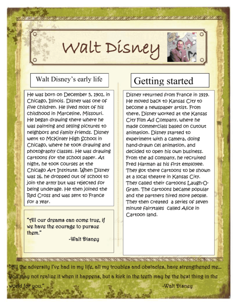 Walt Disney Hicksville Public Schools / Homepage