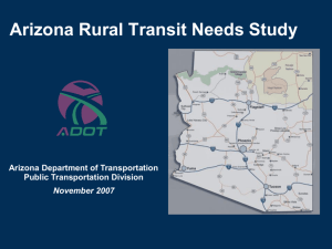 Arizona DOT Rural Transit Assessment