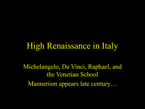High Renaissance in Italy