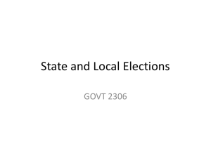 State and Local Elections