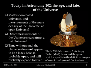 Today in Astronomy 102: the fate of the Universe