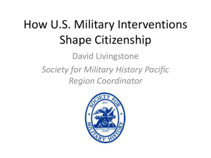 D.Livingstone on US Military Interventions & Citizenship