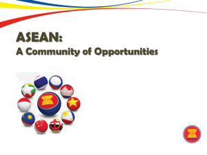 ASEAN – A Community of Opportunities