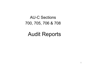 ARENS 03 2158 01 Audit reports 700 705 706 708