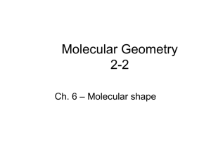 blog 1-2 Molecular Geometry