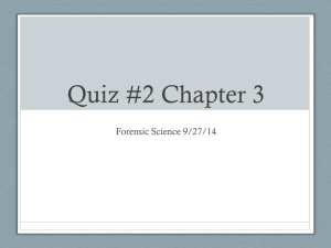 Quiz #2 Chapter 3 - Ms. Bloedorn's Class