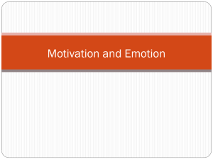 Unit 10 - Motivation and Emotion PP