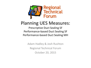 Presentation - Regional Technical Forum