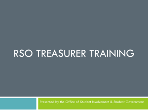 treasurer training 2013 - Vice President of Student Affairs