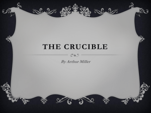 The Crucible Power Point