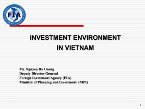 investment environment and piloting ppp in vietnam
