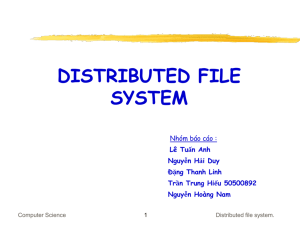 CS 519 -- Operating Systems -- Fall 2000