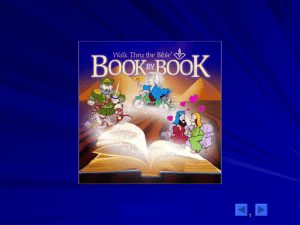 Walk Thru the Bible Book by Book, an exciting interactive teaching