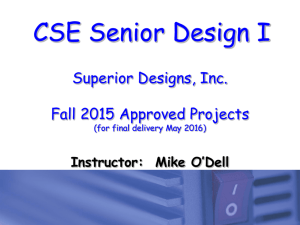 Fall 2015 Projects