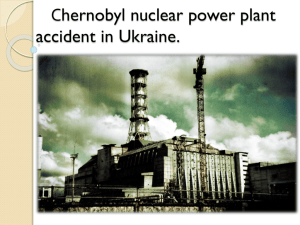 hernobyl nuclear power plant accident in Ukraine