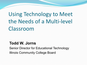 Using Technology to Meet the Needs of a Multi