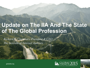 Day 2 The State of The IIA and the Profession around the World