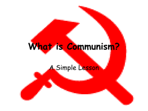 What is Communism? Power Point