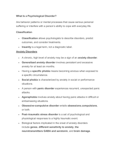 What Is a Psychological Disorder summary