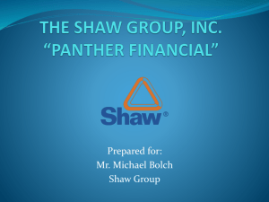 chjw engineering, inc. *panther financial - My FIT