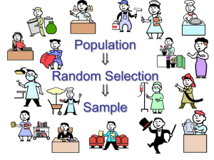 Population Random Selection Sample