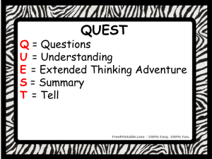 Cell QUEST PowerPoint