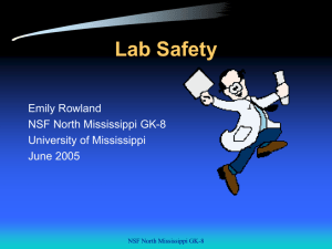 Lab Safety - University of Mississippi