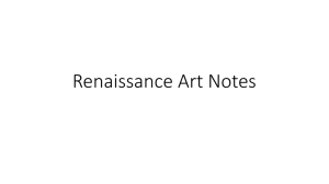 Renaissance Art Notes