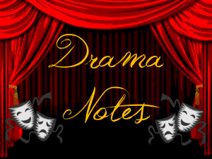 Elements of Drama Notes