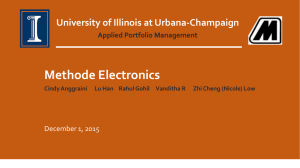 Company Overview - University of Illinois at Urbana