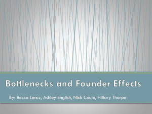 Bottlenecks and Founder Effects