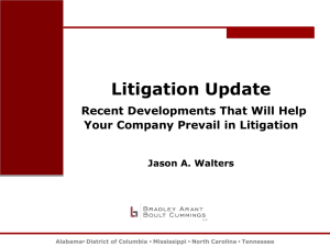 Litigation Update