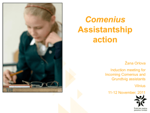 Comenius Assistantship action
