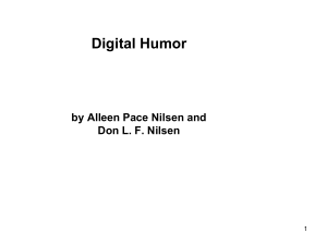 Computers and Humor - Arizona State University