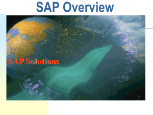 SAP Overview - Cal State LA