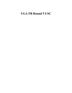 UGA FB Round 5 USC - openCaselist 2013-2014