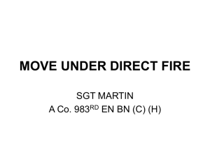 move under direct fire
