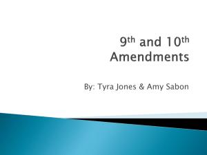 9th and 10th Amendments