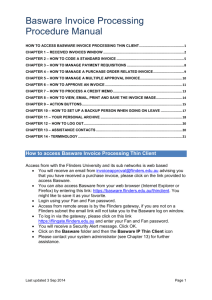 BasWare Thin Client Procedure Manual