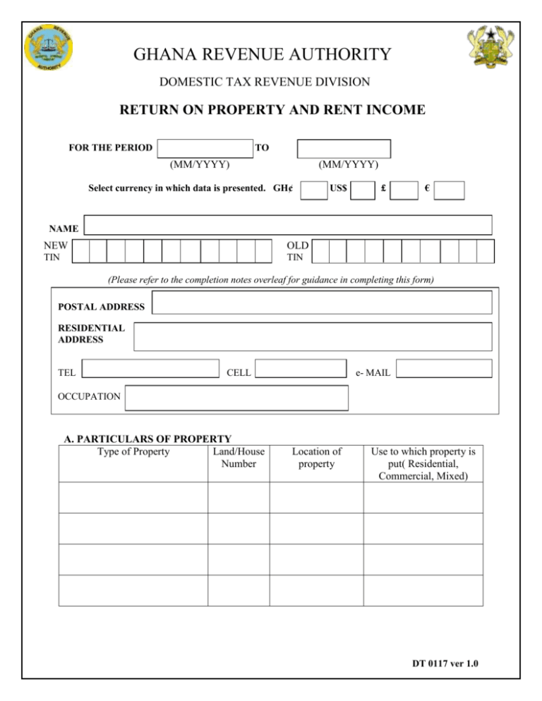 RETURN ON PROPERTY AND RENT INCOMES