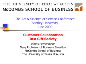 Customer Collaboration In a Gift Society