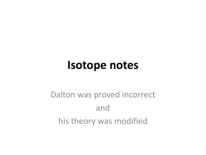 Isotope PPT notes