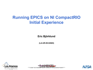 EPICS on CompactRIO