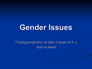 Chapter 3 - Gender Issues
