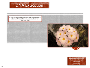 Purpose of DNA Extraction