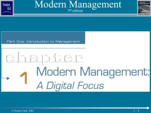 Modern Management, 9e (Certo)