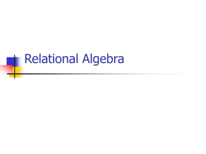 Relational algebra